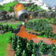 A beer can and die clutter the overworld in Tiny Tina's Wonderlands.